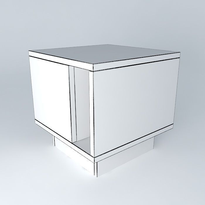 End Table Free 3D model_4