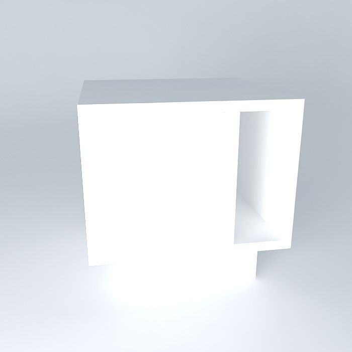End Table Free 3D model_2