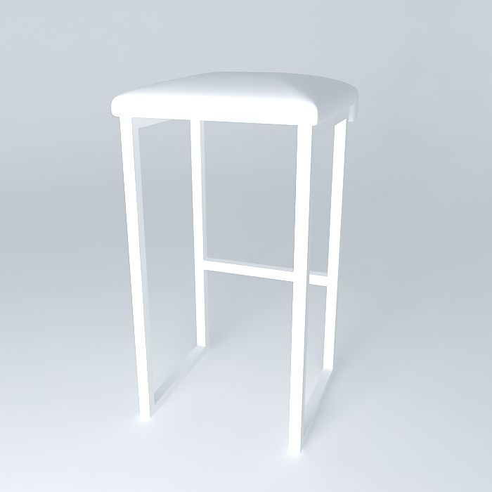 Barstool Simple Free 3D model_1