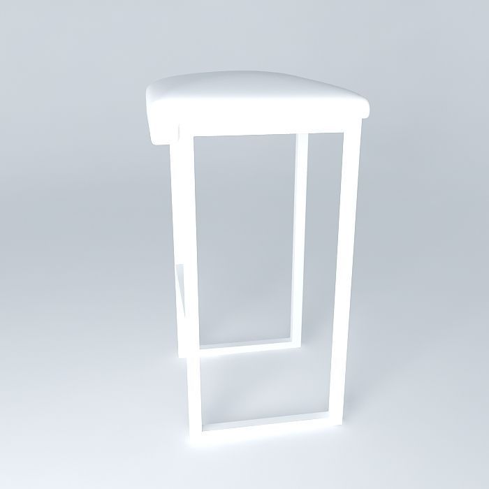Barstool Simple Free 3D model_2