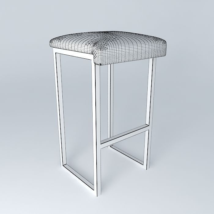 Barstool Simple Free 3D model_3