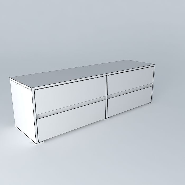 Long Chest Free 3D model_3