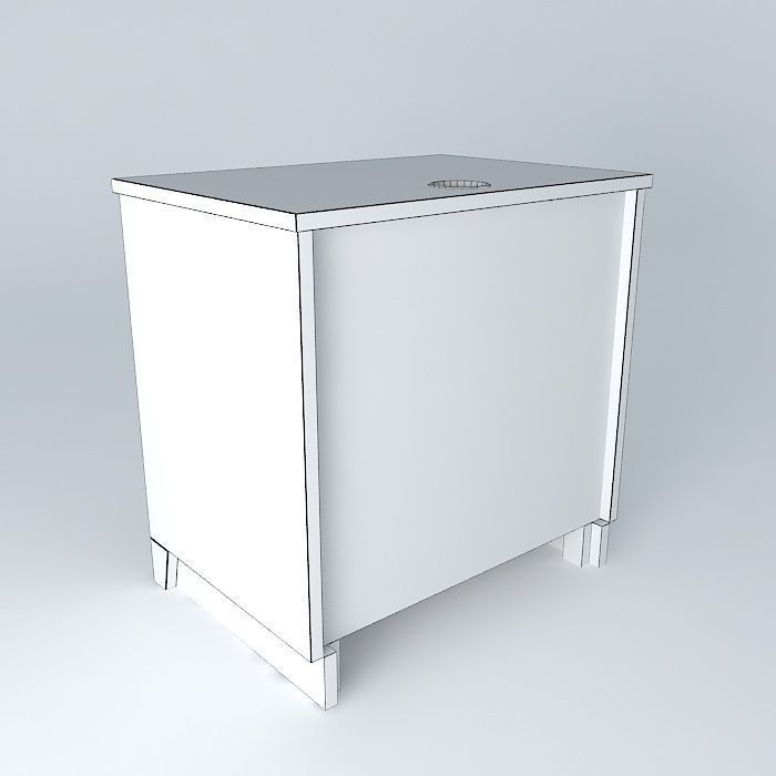 Nightstand Double 24 Free 3D model_4