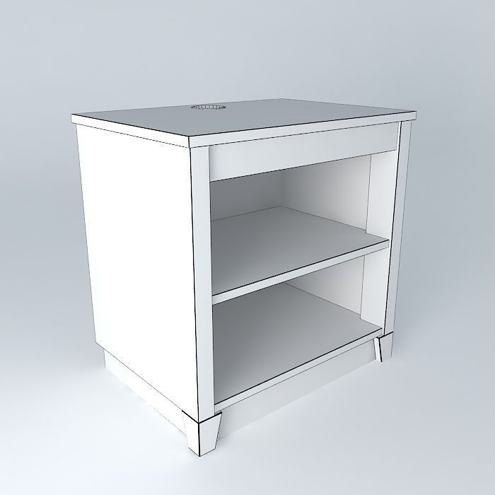 Nightstand Double 24 Free 3D model_3