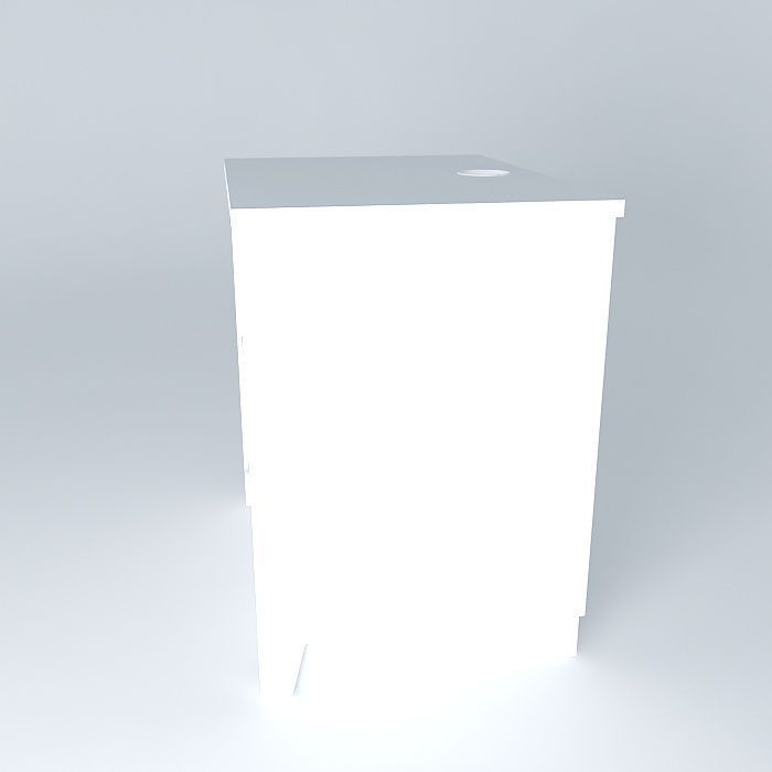 Nightstand Double 24 Free 3D model_2