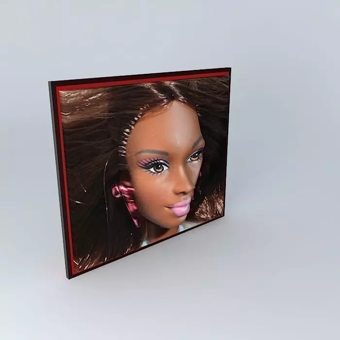 BARBIE 3D African Porcelain Doll.... Free 3D model_0