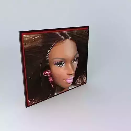 BARBIE 3D African Porcelain Doll.... Free 3D model