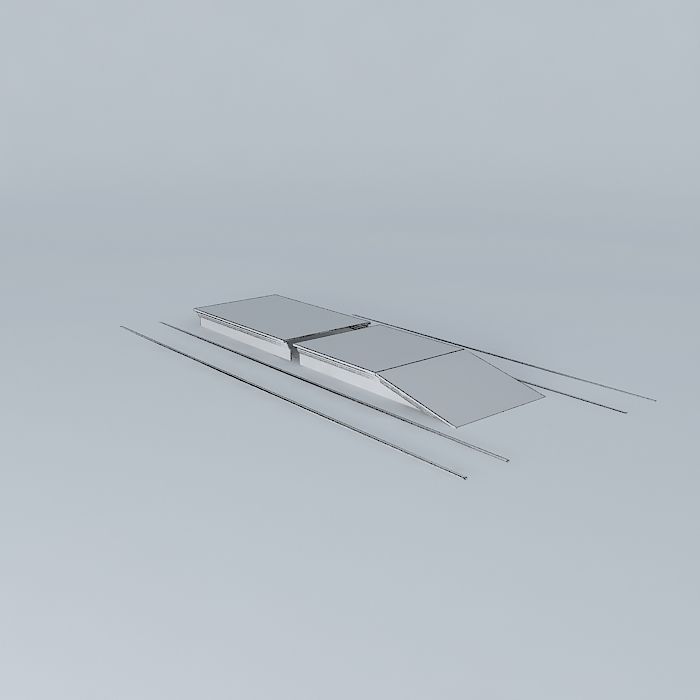 Eco Rail Platform Dummy Old Steam Days Free 3D model_4