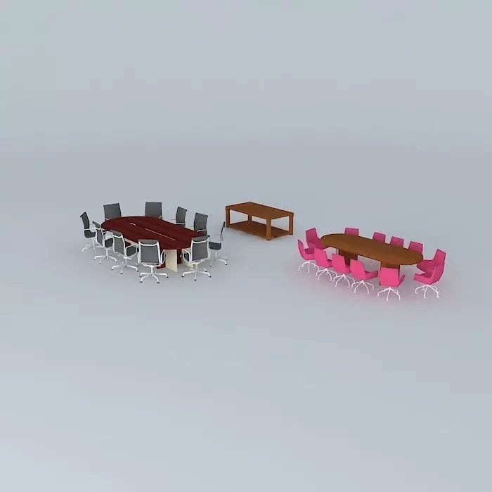 12 person meeting table Free 3D model