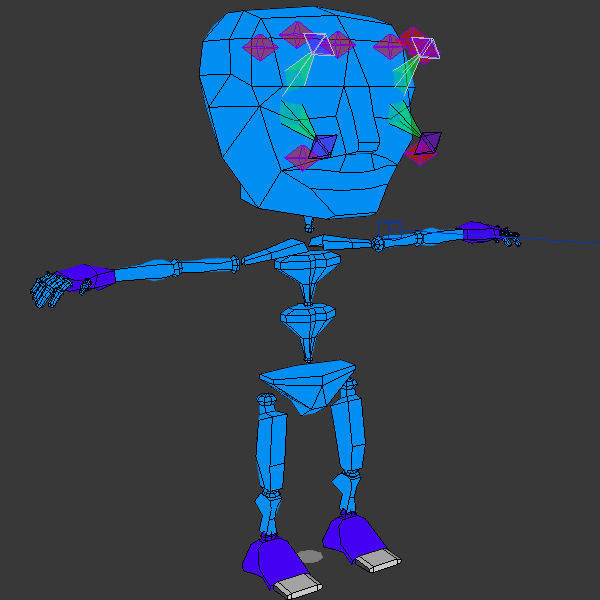 Hip Hop baby Cartoon Rigged  3D model_5