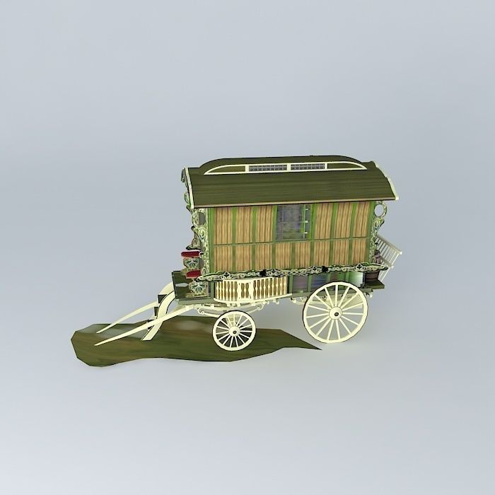 Romany Caravan LEDGE Excec Style Free 3D model_2