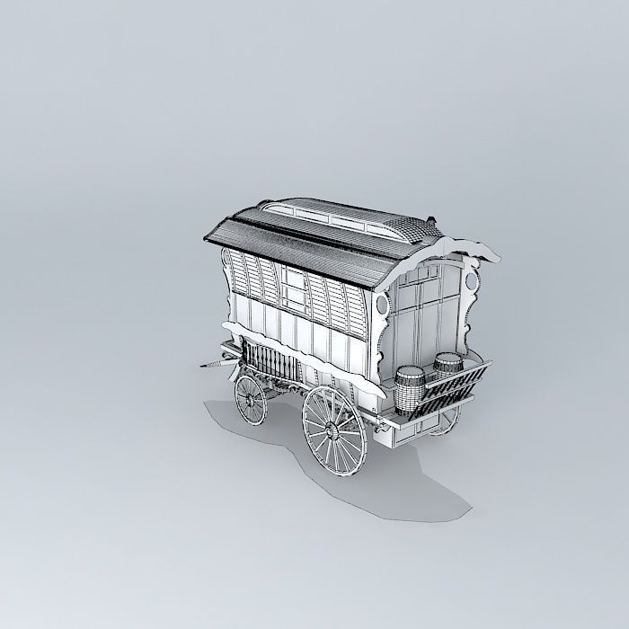 Romany Caravan LEDGE Excec Style Free 3D model_4