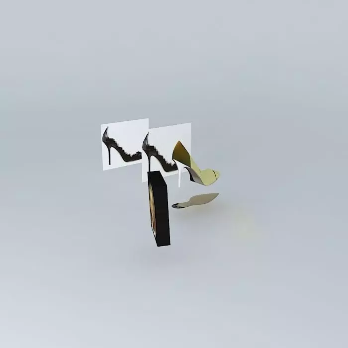 High Heels Shoe Last Glass Sided Tutor Free 3D model
