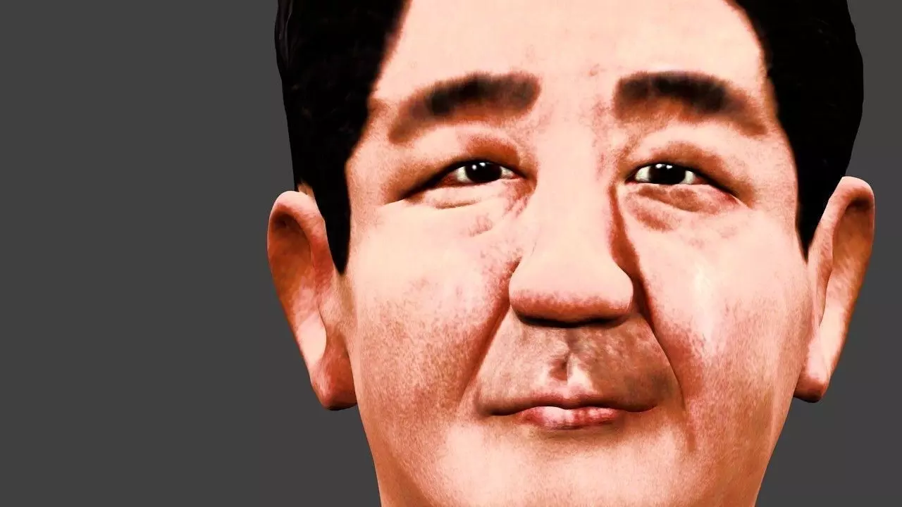 Japanese prime minister 3D model