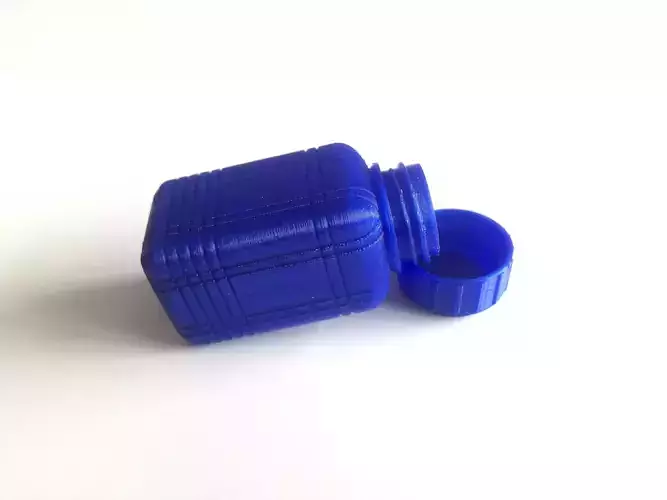 Bottle and Screw Cap B 3D print model
