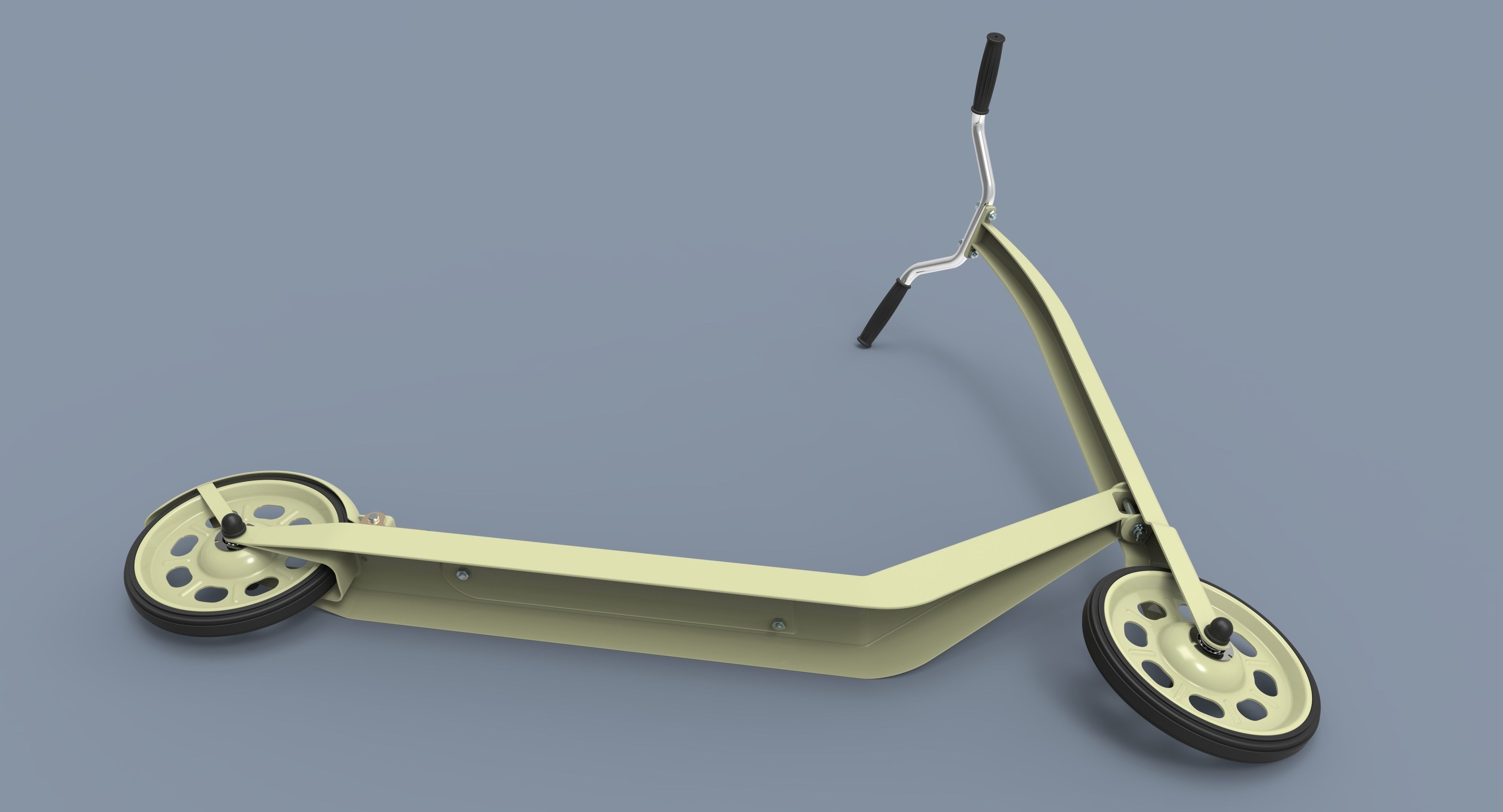 Kick scooter for children 3D model_12