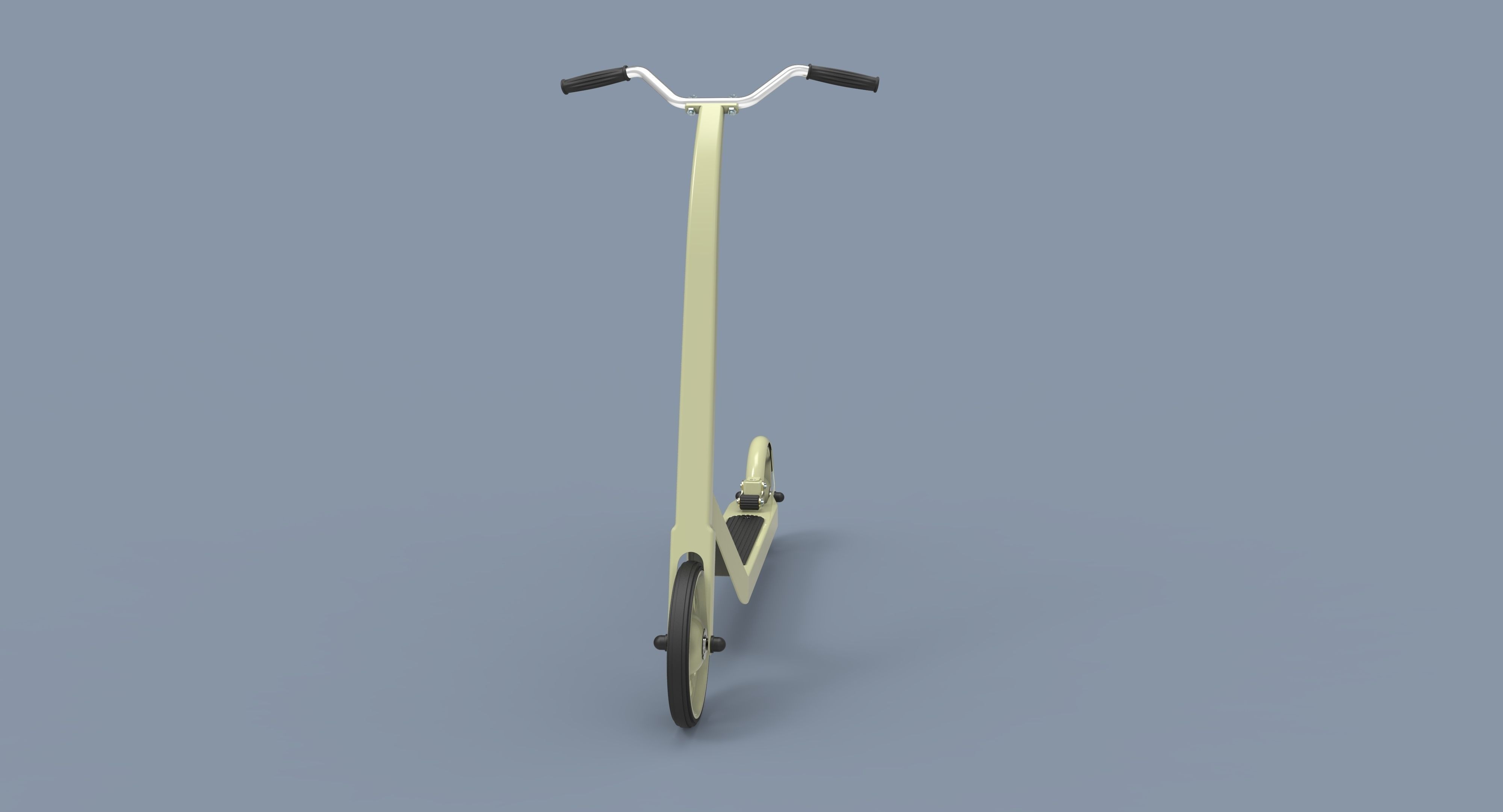 Kick scooter for children 3D model_4