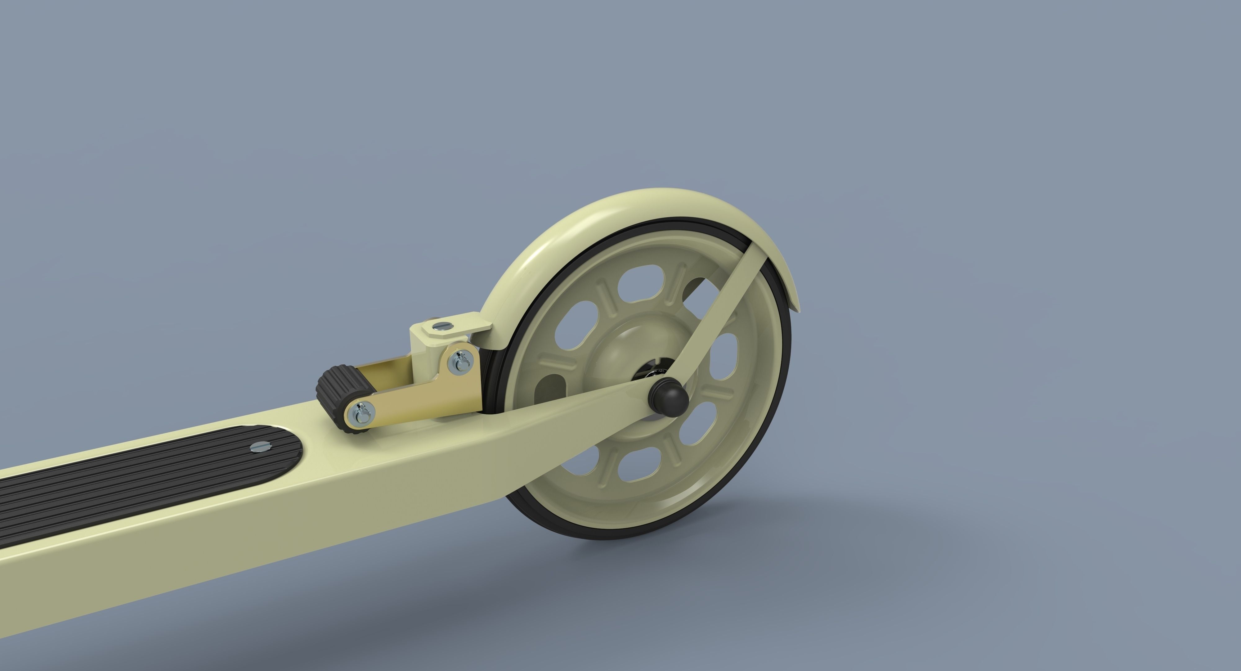 Kick scooter for children 3D model_7