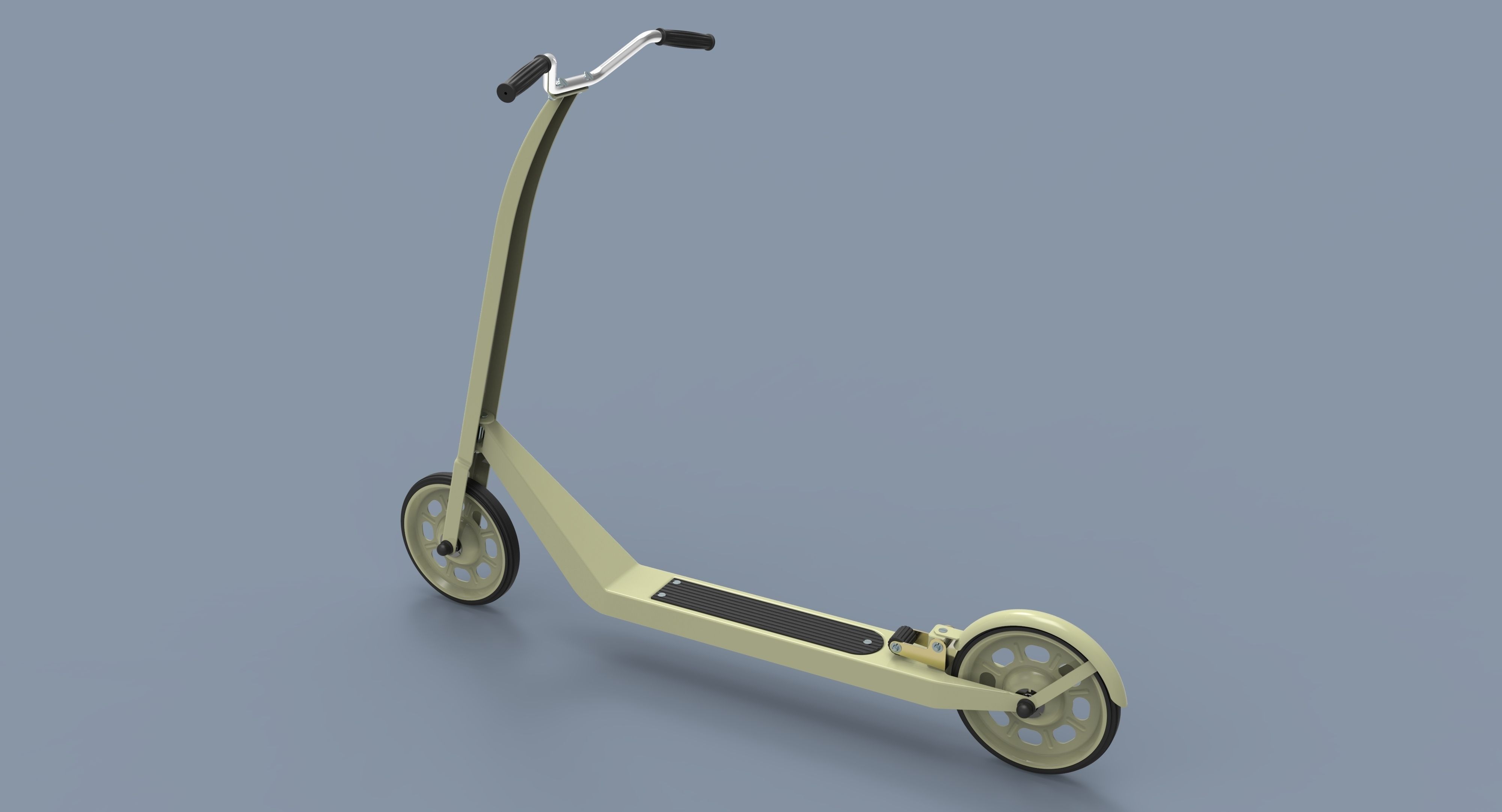 Kick scooter for children 3D model_2