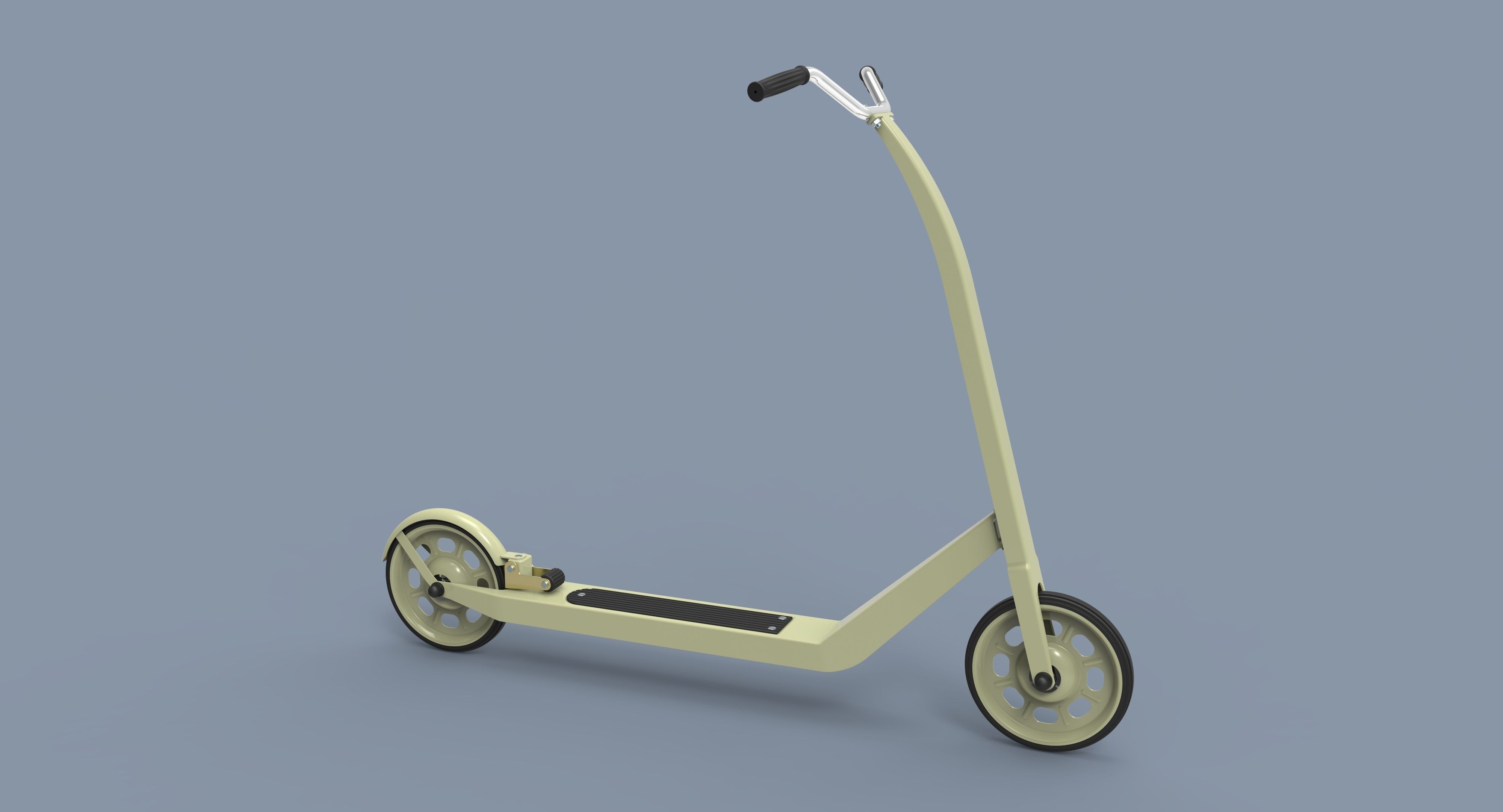 Kick scooter for children 3D model_5