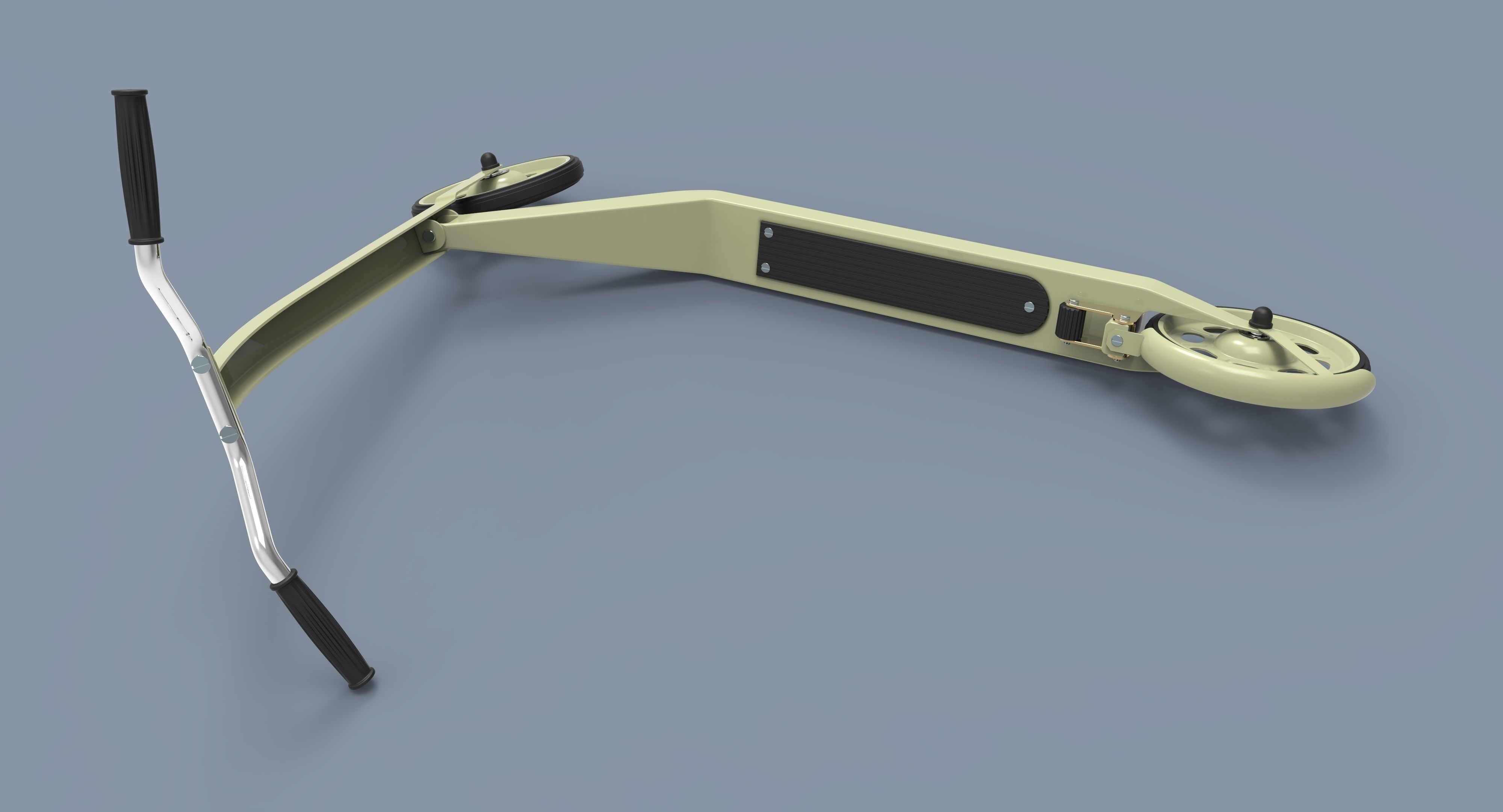 Kick scooter for children 3D model_11