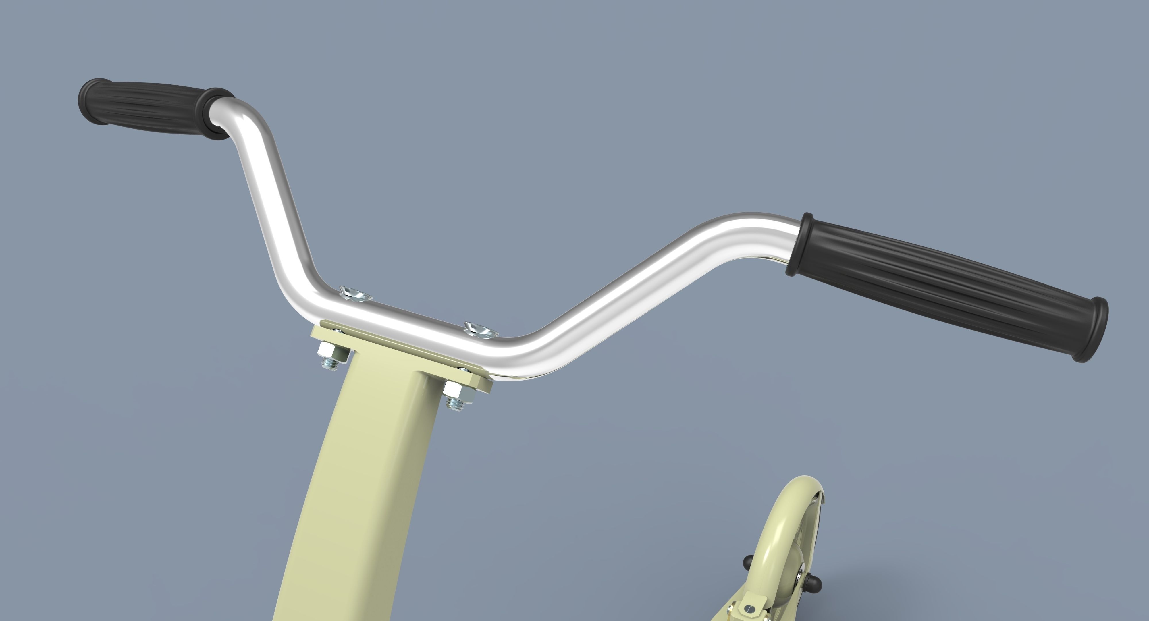 Kick scooter for children 3D model_8