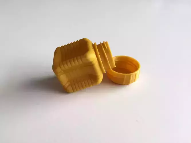 Bottle and Screw Cap D 3D print model