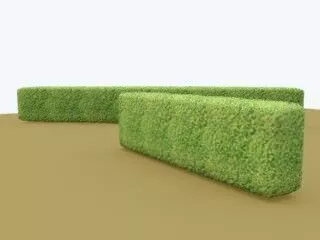 Hedge topiary Free 3D model