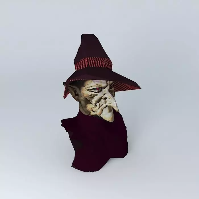 OLD HAG Witch/Warlock Mask Free 3D model
