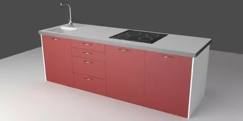 Kitchen Module Free 3D model