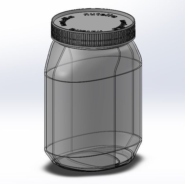 Nutella jar 3D model_9