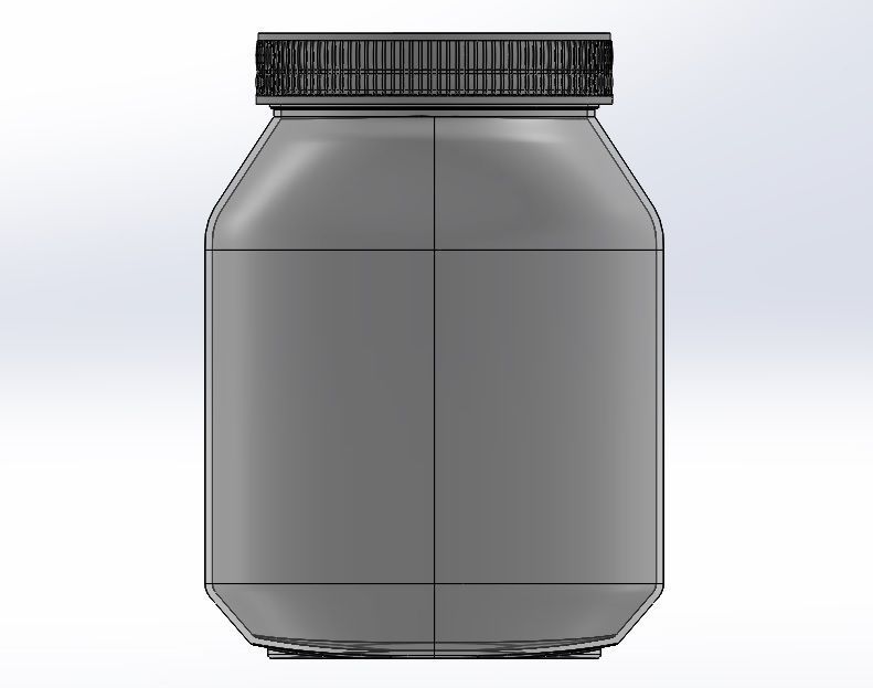 Nutella jar 3D model_3