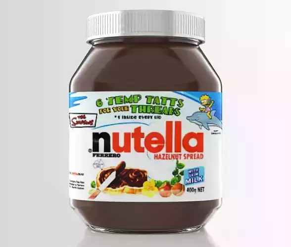Nutella jar 3D model