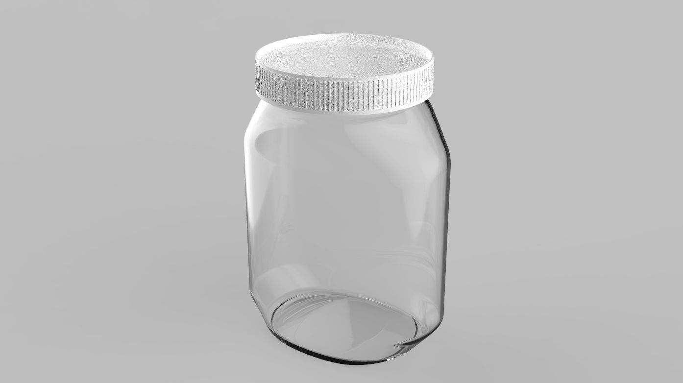 Nutella jar 3D model_1