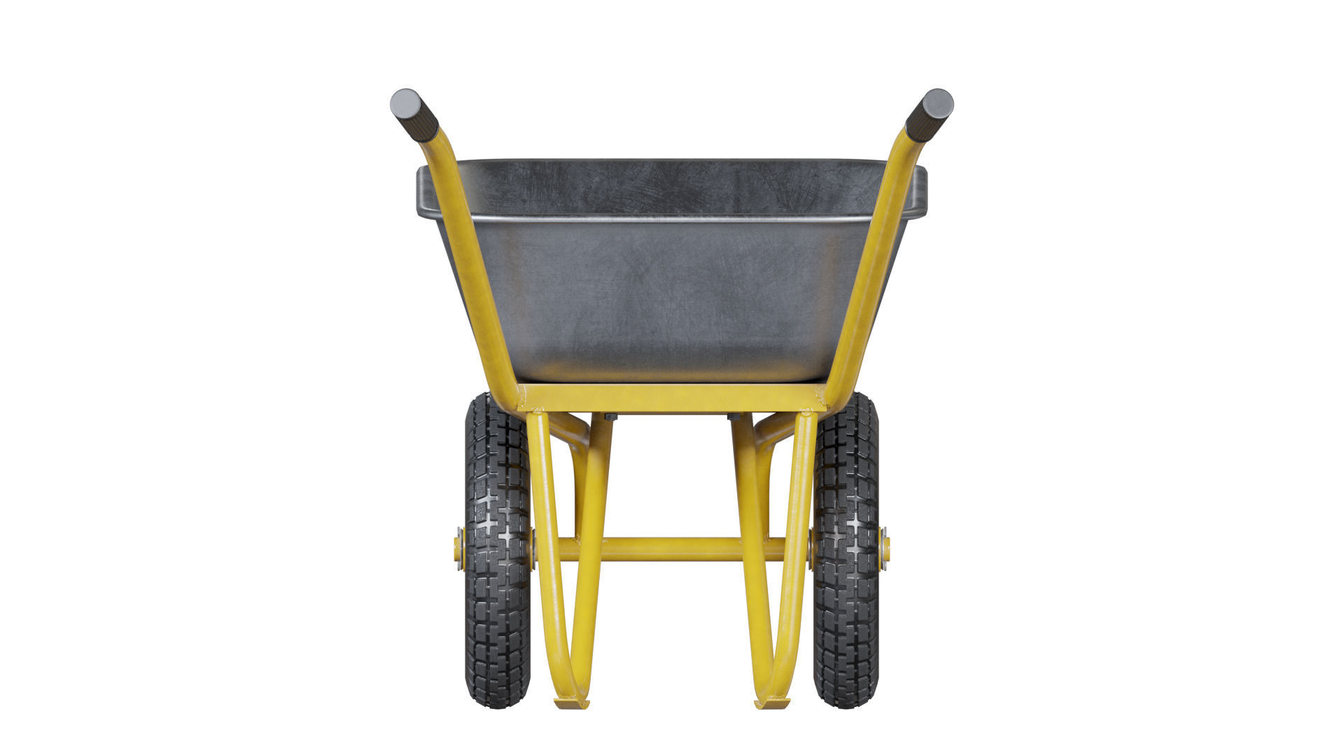 Wheelbarrow Yellow 3D model_13