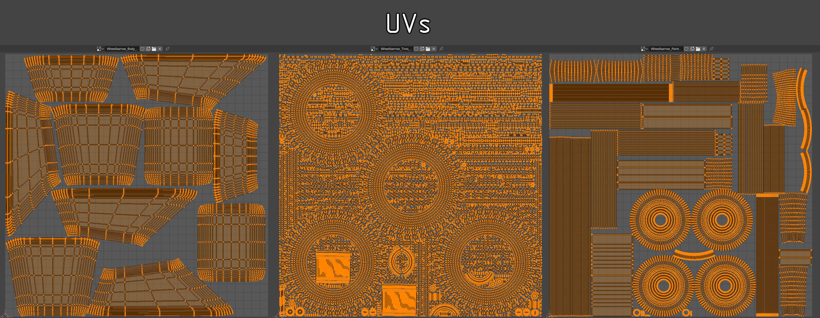 Wheelbarrow Yellow 3D model_22