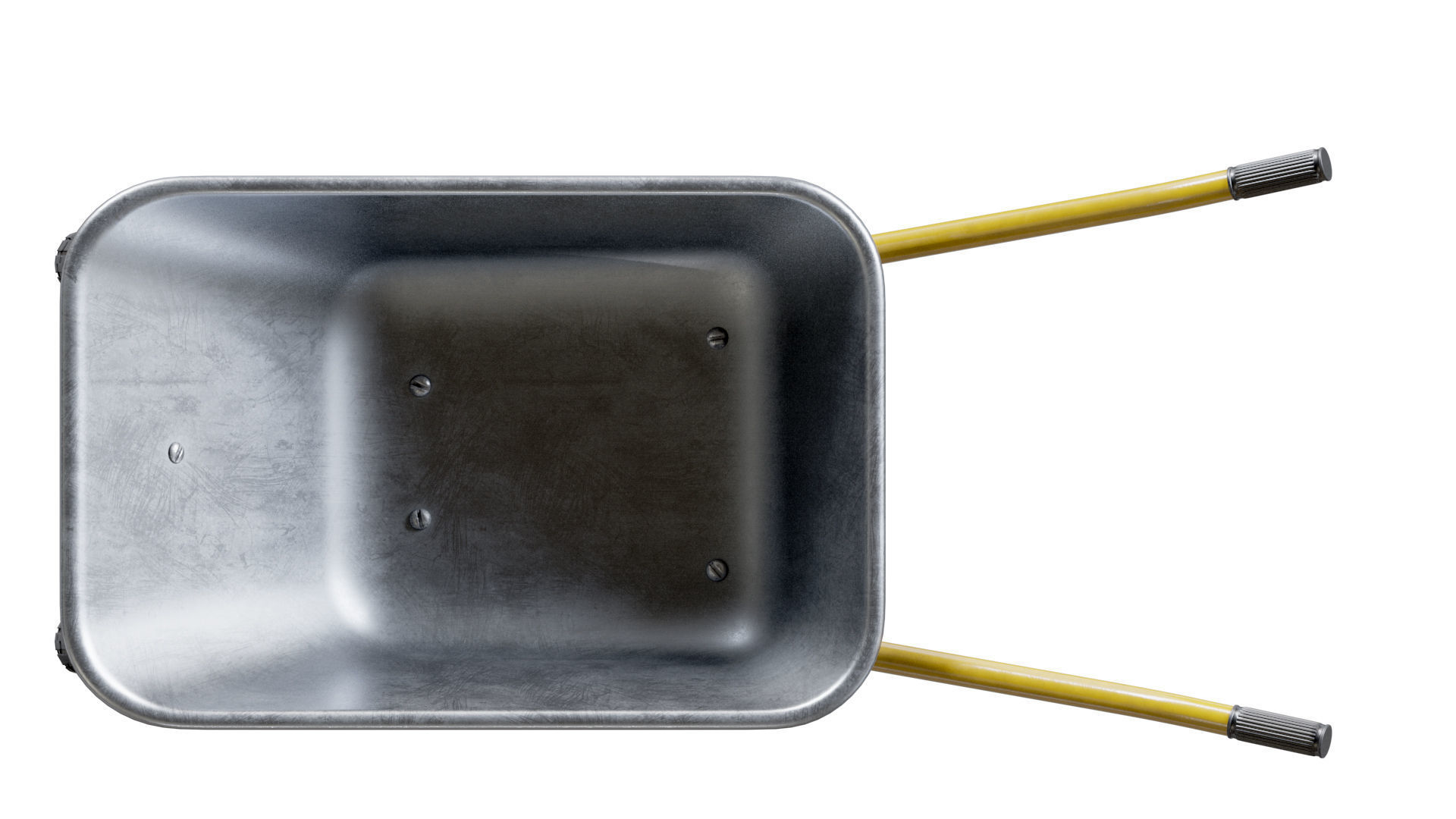 Wheelbarrow Yellow 3D model_11