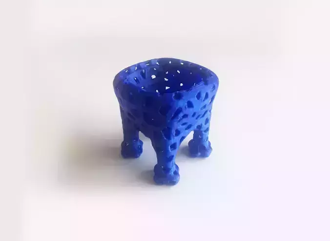 Voronoi Elephant Bowl  B 3D print model