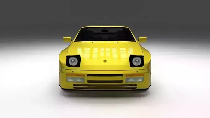 Porsche 944 Cabriolet with interior