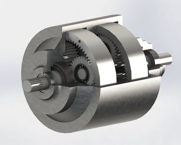 Plenetary Gearbox 3D model_3