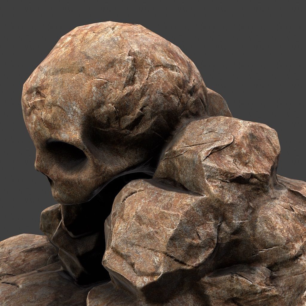 Skull Cave 3D model_4