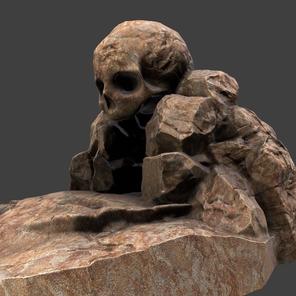 Skull Cave 3D model_8