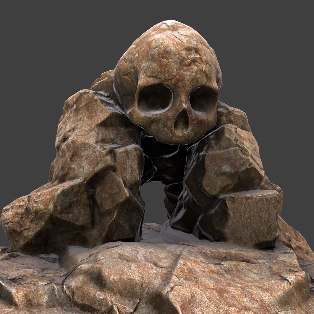 Skull Cave 3D model_6