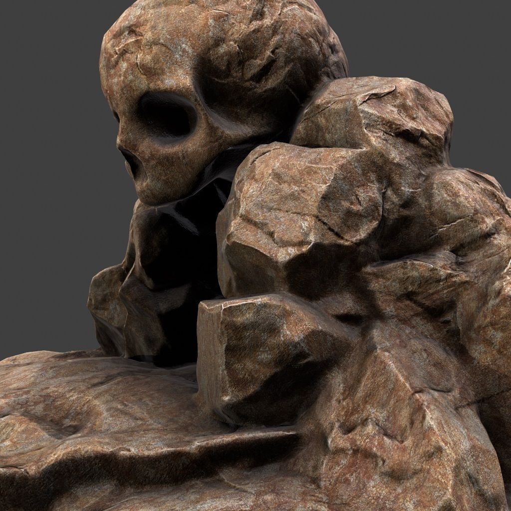 Skull Cave 3D model_7