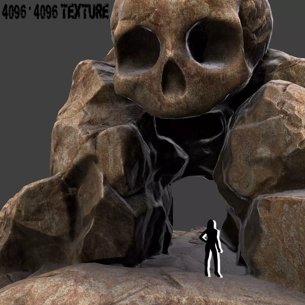 Skull Cave 3D model_0