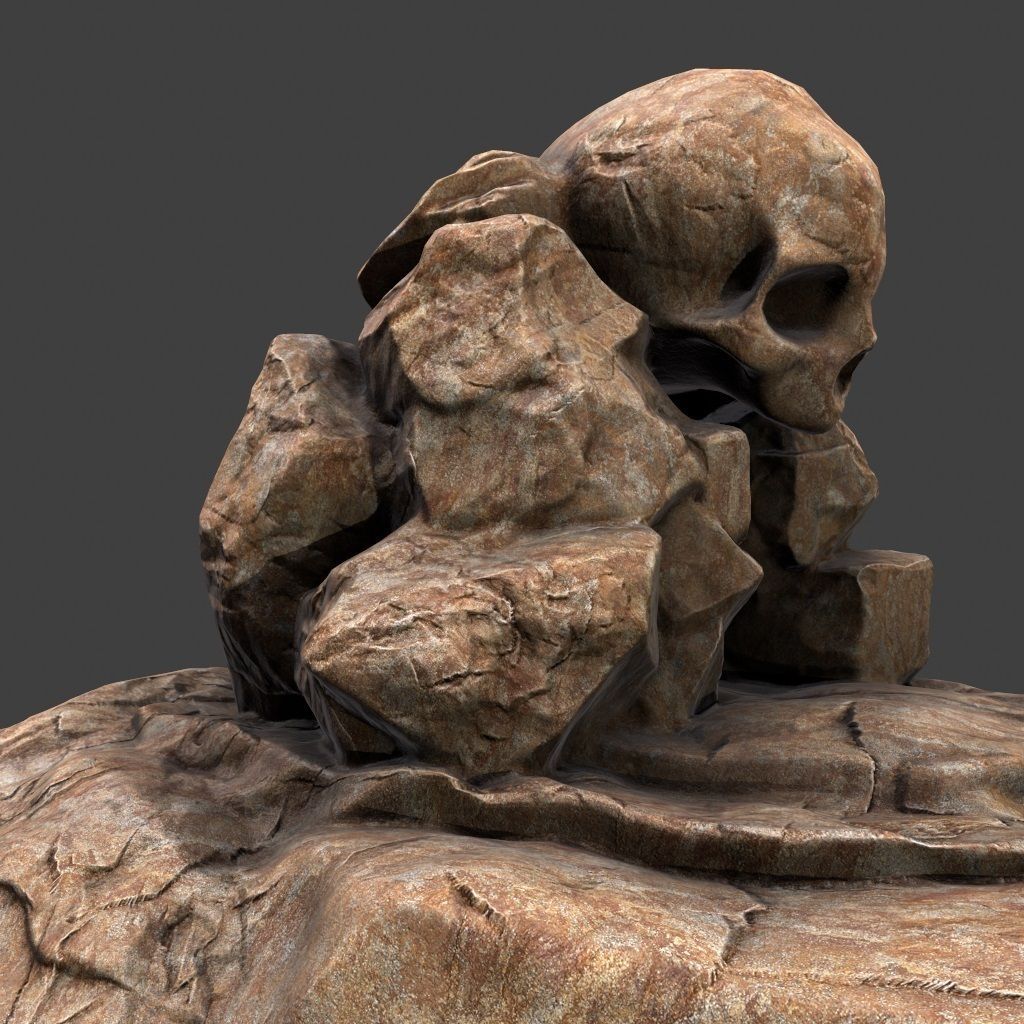 Skull Cave 3D model_13