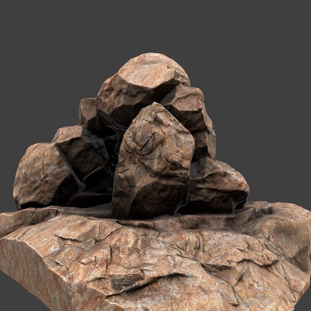 Skull Cave 3D model_11