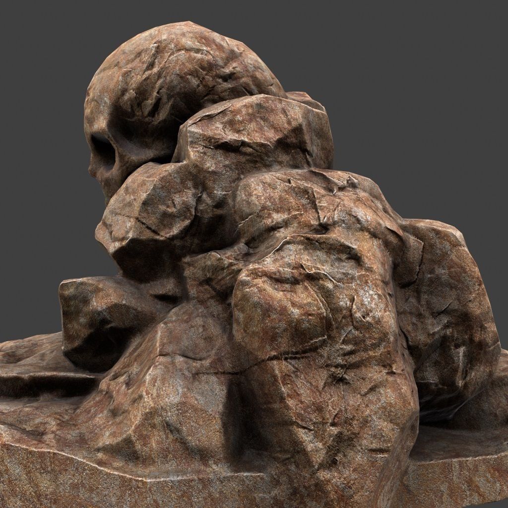 Skull Cave 3D model_15