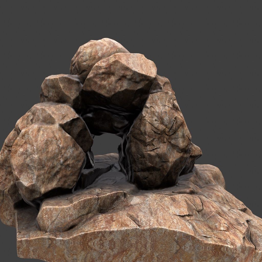 Skull Cave 3D model_9