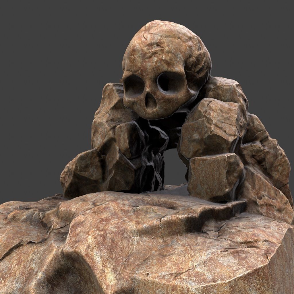 Skull Cave 3D model_5
